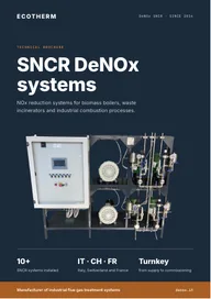 Cover of the Ecotherm technical brochure on SNCR DeNOx systems